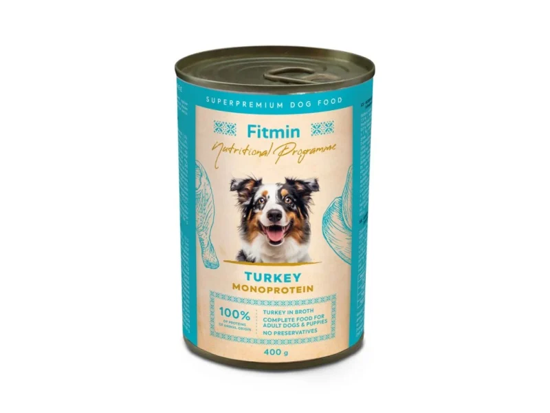 Konzerva Fitmin Program krůtí pro psy 400 g