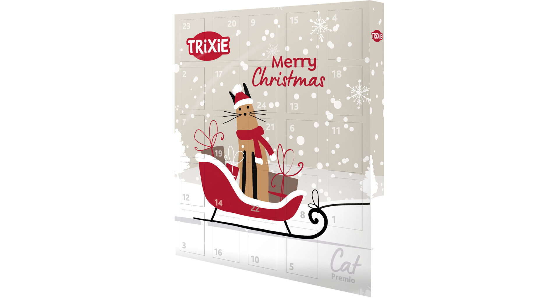 Adventní kalendář PREMIO pro kočky, masové pochoutky, 30x34x3,5cm TRIXIE Adventní kalendář PREMIO pro kočky, masové pochoutky, 30x34x3,5cm TRIXIE