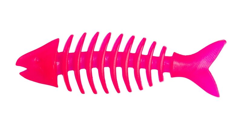 Barevná rybička dentální malá voňavá, tvrdá guma 14 cm