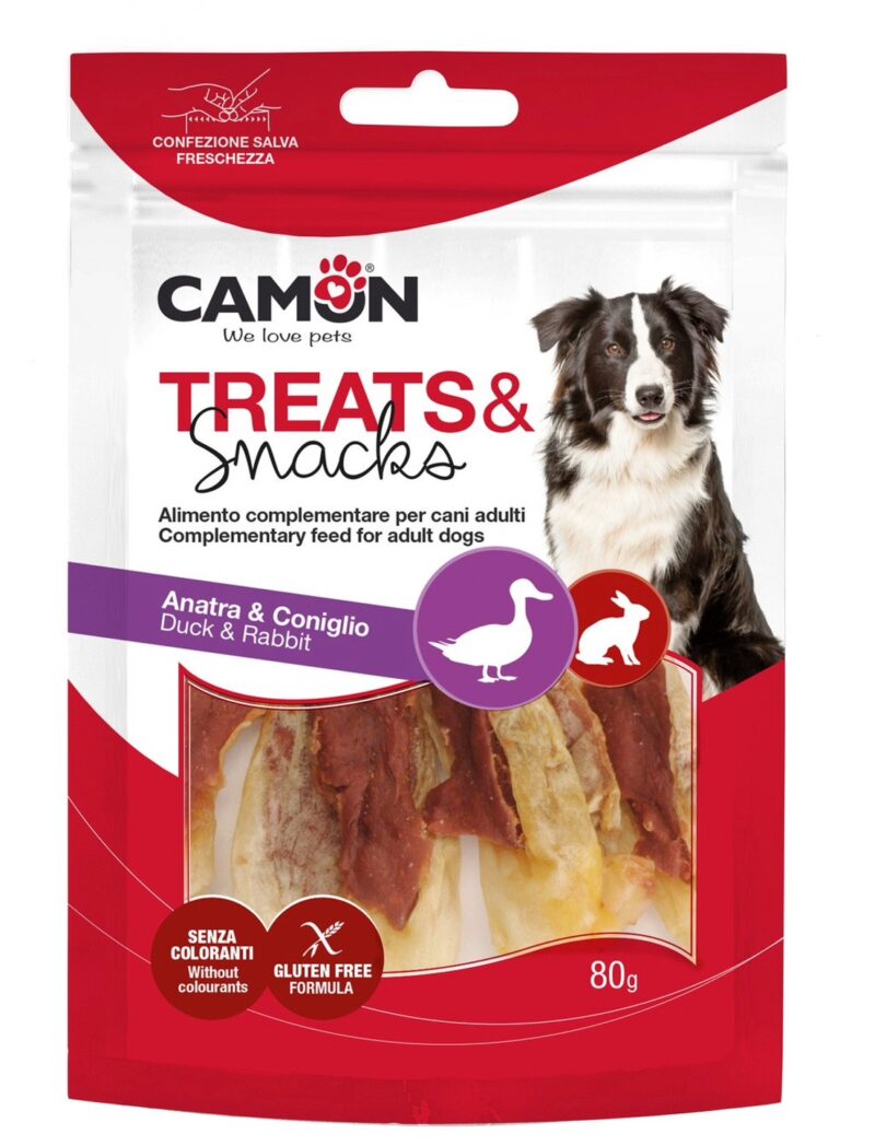 CAMON SNACKS OUŠKO 9 cm KACHNA 80 g