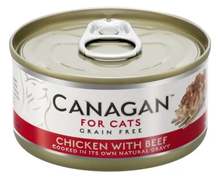 Konzerva pro kočky Canagan Cat konz. - Kuře s hovězím 75 g