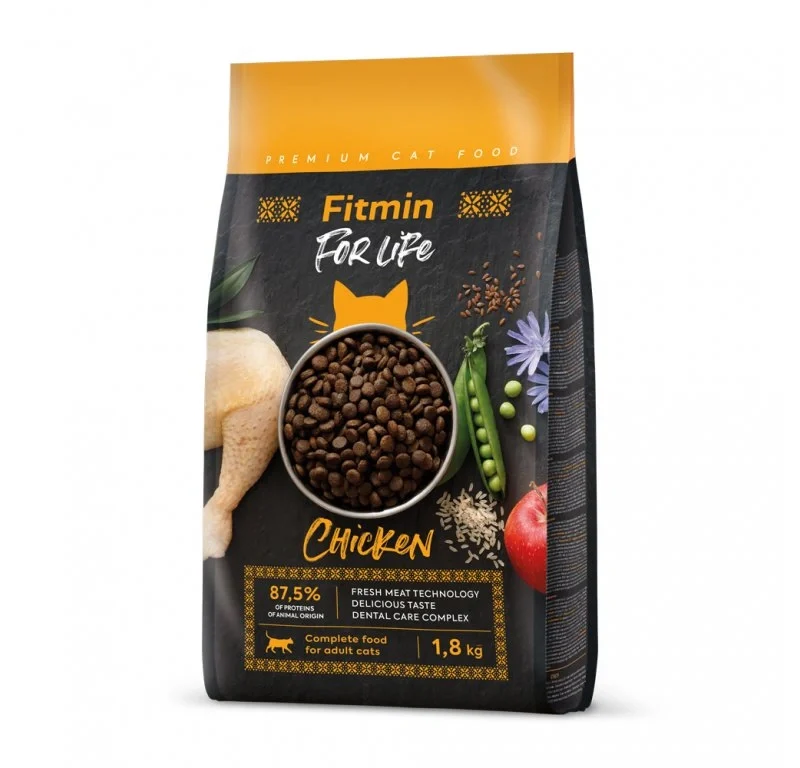 Krmivo pro kočky Fitmin For Life Adult Chicken 1,8 kg