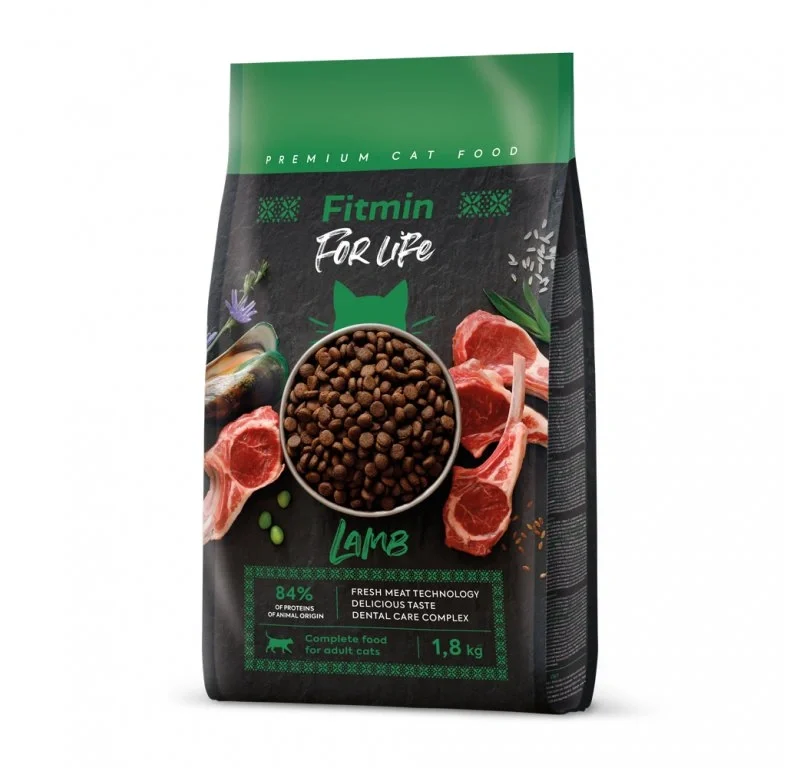 Krmivo pro kočky Fitmin For Life Adult Lamb 1,8 kg