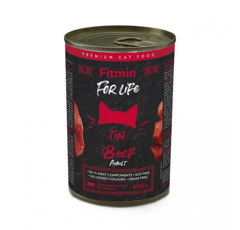 Konzerva pro kočky Fitmin For Life hovězí 400 g