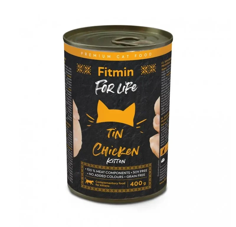 Konzerva pro koťata Fitmin For Life drůbeží 400 g