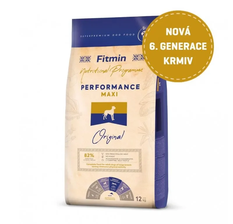 Krmivo pro velké psy Fitmin Maxi Performance 12 kg
