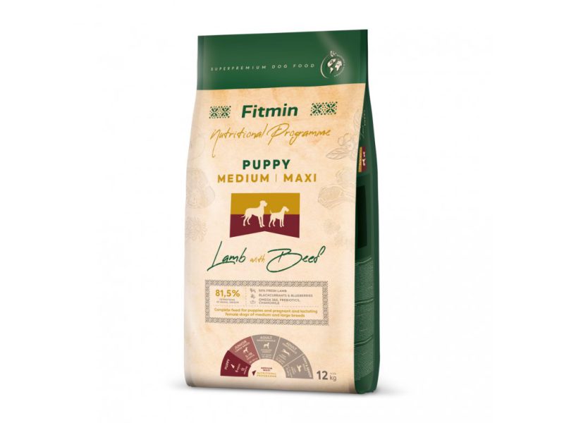 krmivo pro štěňata Fitmin Medium Maxi Puppy 