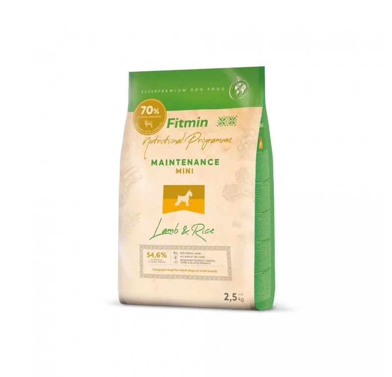 Krmivo pro malé psy Fitmin Mini Lamb & Rice 2,5 kg