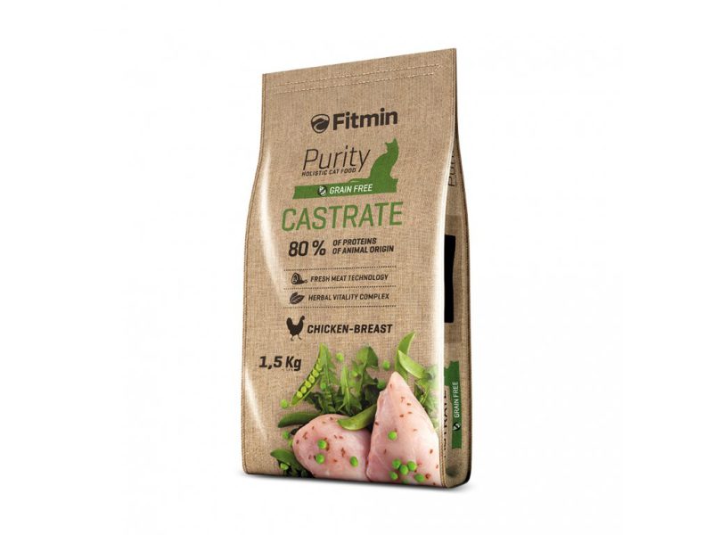 Krmivo pro kastrované kočky Fitmin cat Purity Castrate