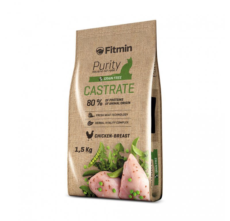 Krmivo pro kastrované kočky Fitmin cat Purity Castrate