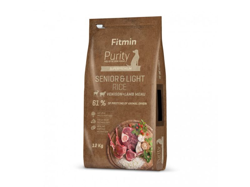 Krmivo pro psy Fitmin Purity Rice Senior & Light Venison