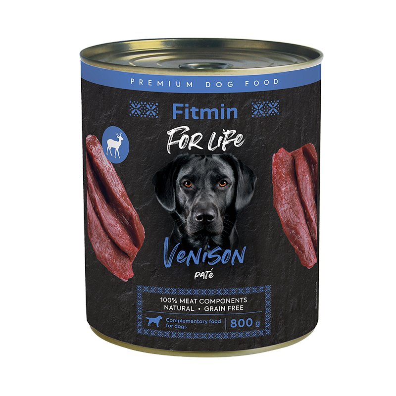 Fitmin dog For Life tin venison 800g Fitmin dog For Life tin venison 800g