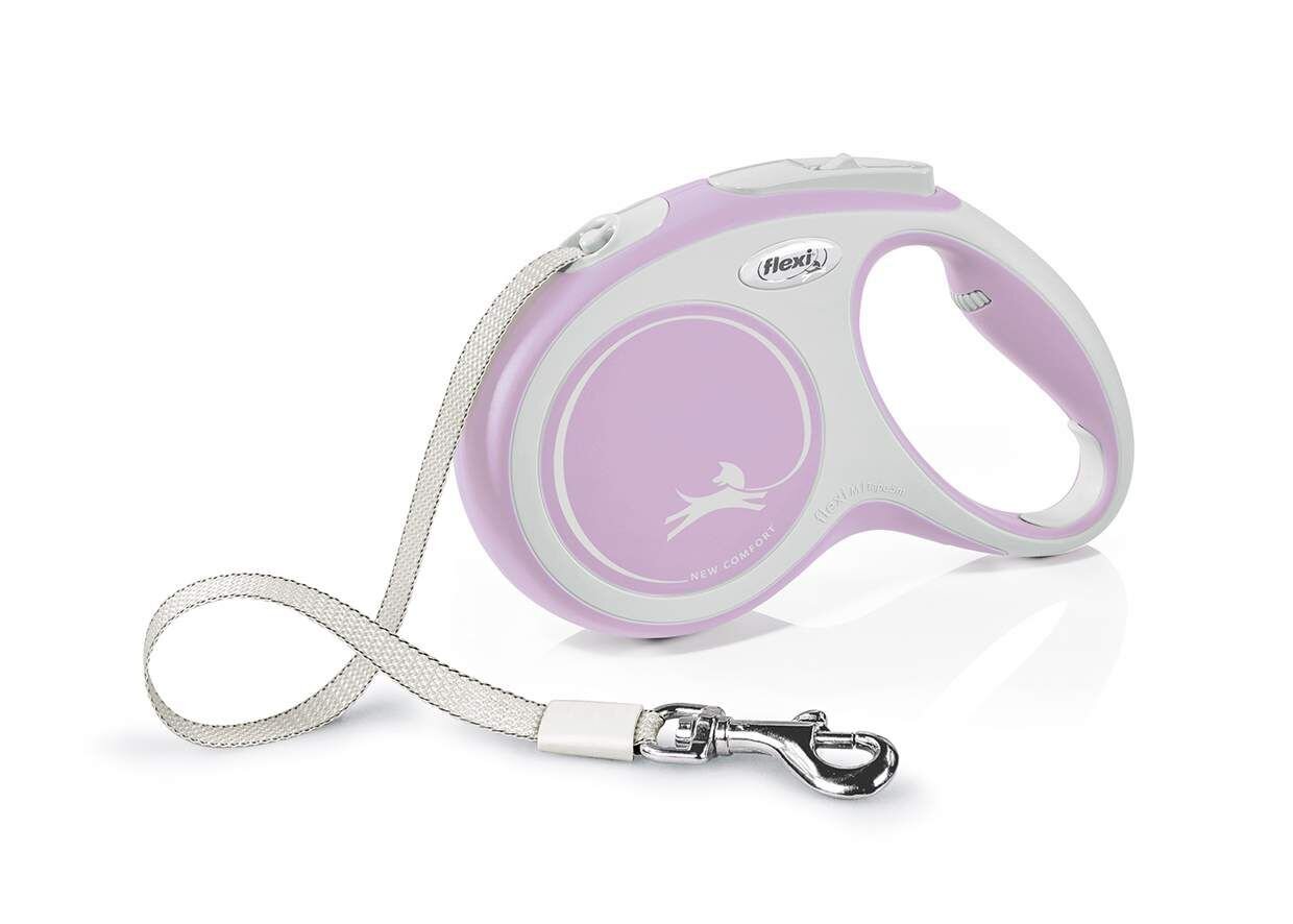 Flexi New Comfort pásek, růžová, XS- délka 3 m, do 12 kg1 Flexi New Comfort pásek, růžová, XS: délka 3 m, do 12 kg