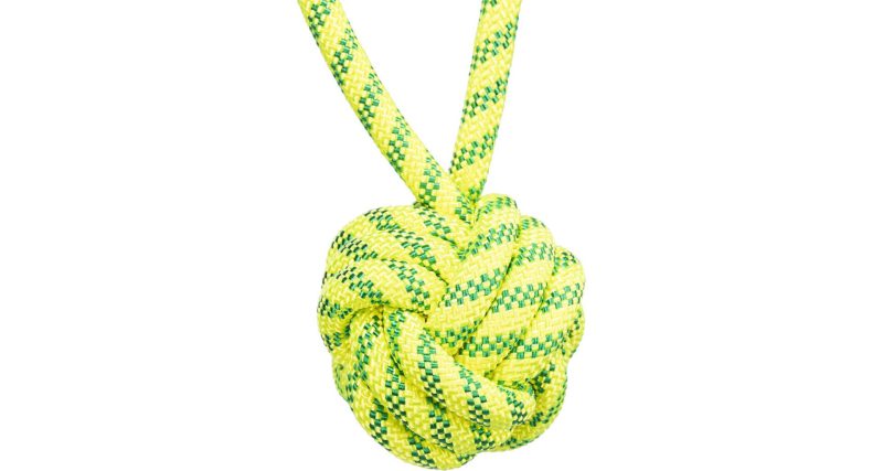HRAČKA PRO PSY Aqua Toy lano s míčem, plovoucí, ø 7 × 21 cm, polyester