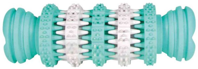 HRAČKA PRO PSY DENTAfun kost s mátou zeleno/bílá TRIXIE 11cm.