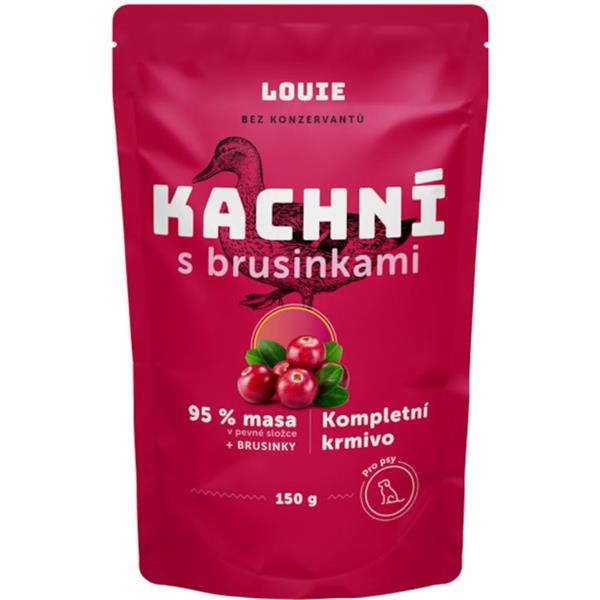 Kapsička pro psy Louie kachní s brusinkami