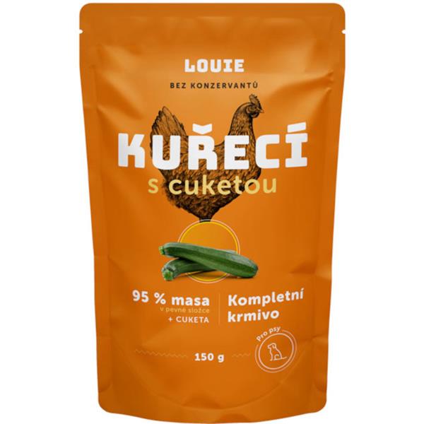 Kapsička pro psy Louie kuřecí s cuketou