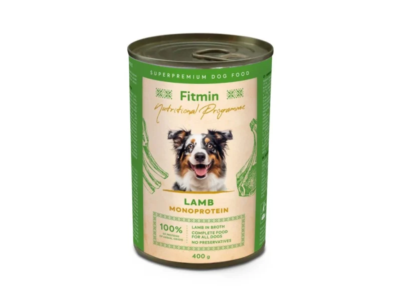 Konzerva Fitmin NP jehněčí pro psy 400 g