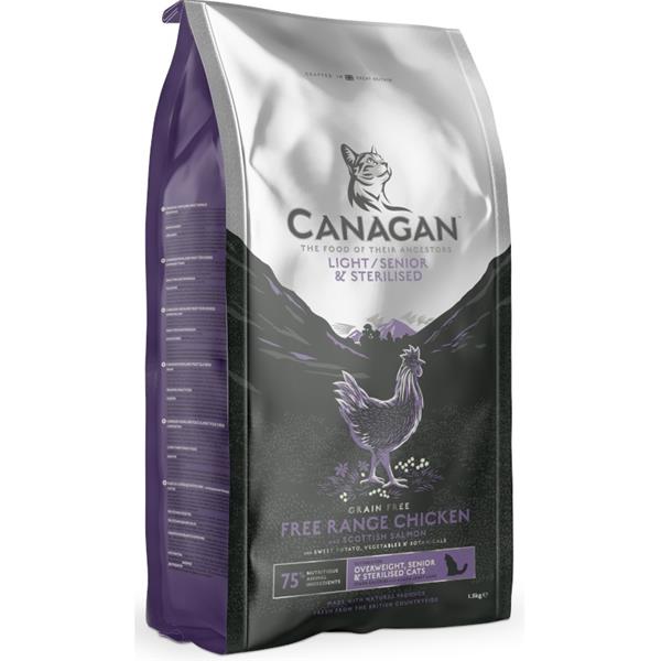Krmivo pro kočky Canagan Cat Dry Light/Senior/Sterilised 375 g