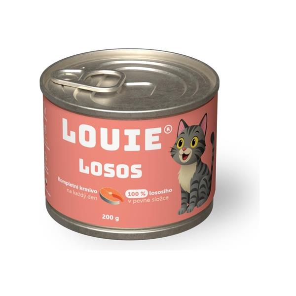 Louie konz. pro kočky losos 200 g Louie konz. pro kočky losos 200 g