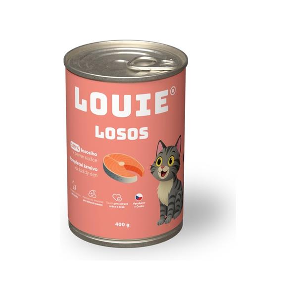 Louie konz. pro kočky losos 400 g