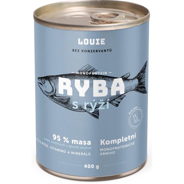 Louie-konz.-pro-psy-ryba-s-ryzi-400-g