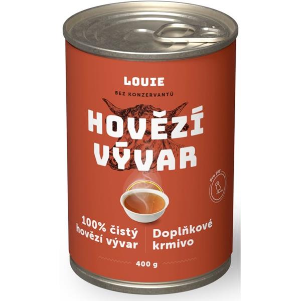 Louie konzerva pro psy - Hovězí vývar 400 g