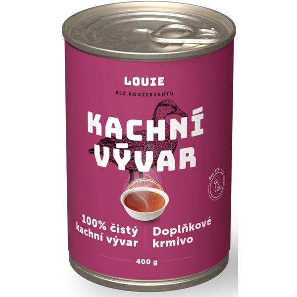 Louie konzerva pro psy - Kachní vývar 400 g