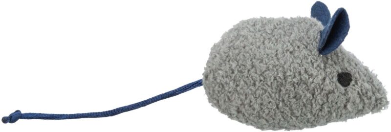 Myška plyšová s catnipem, 7 cm, různé barvy