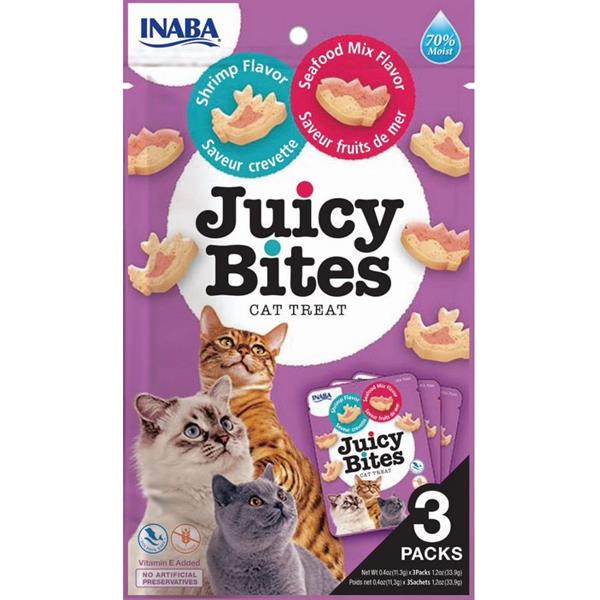 Pamlsky-pro-kocky-Inaba-Juicy-Bites-cat-snack-krevety-a-morske-plody