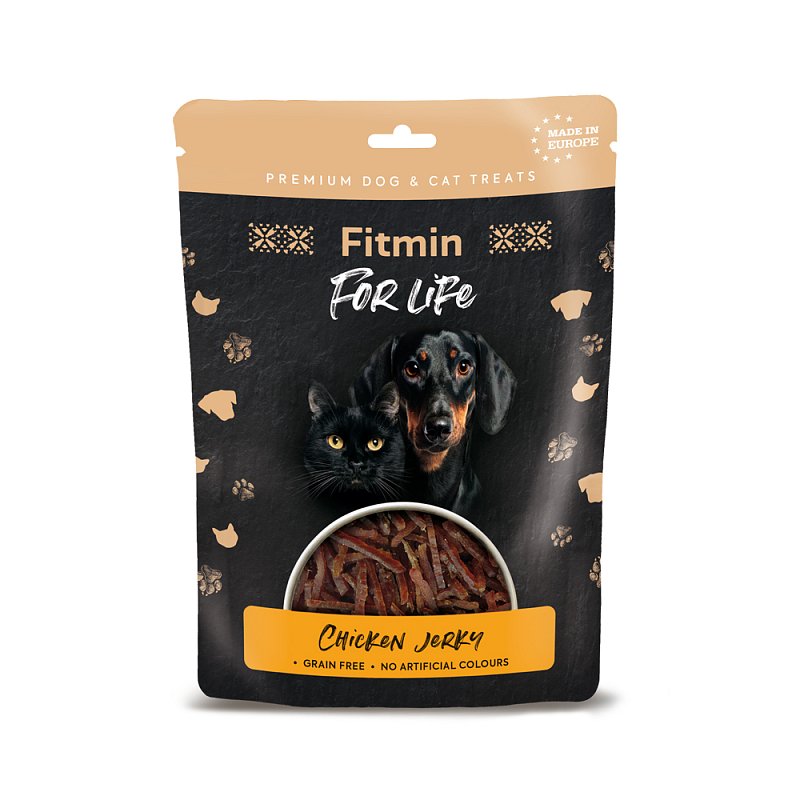 Pamlsky pro kočky chicken jerky 70g