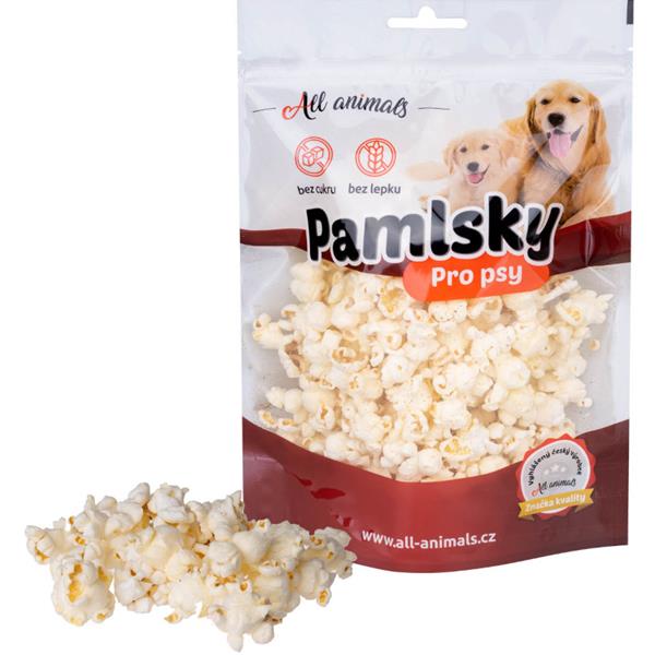 Pamlsky pro psy ALL ANIMALS popcorn s příchutí hovězího masa 25g