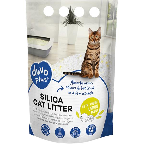 Podestýlka Cat silikagel Duvo+ citron 5 l žlutá