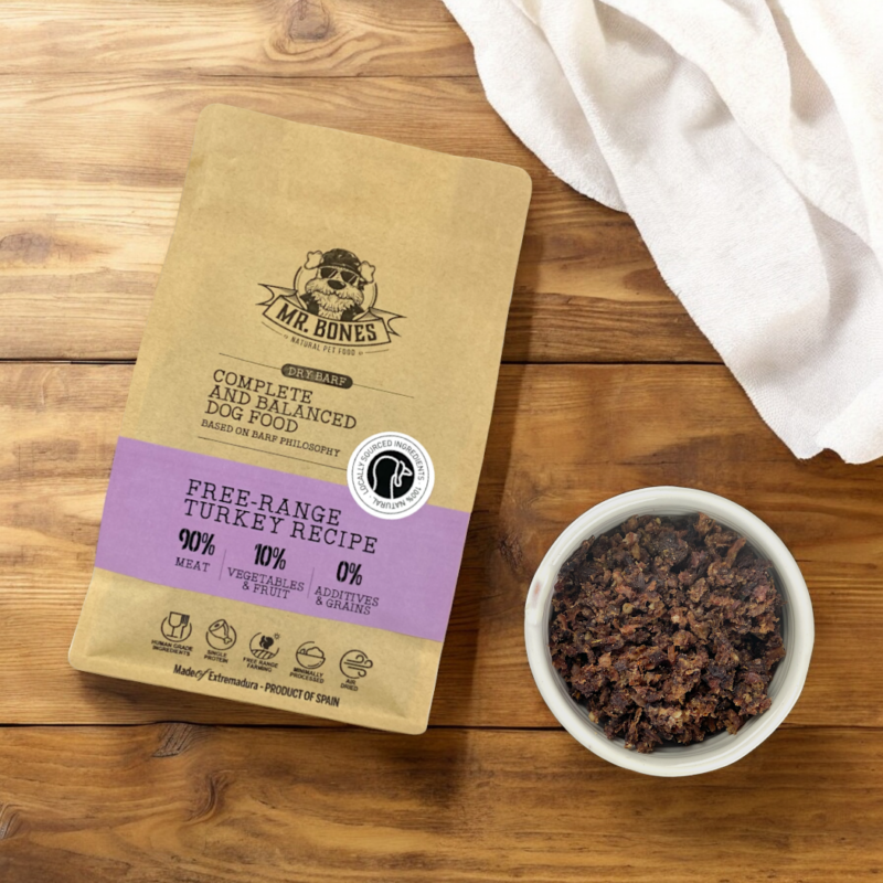 Suché krmivo BARF 1 kg | Recept na krůtu z volného chovu