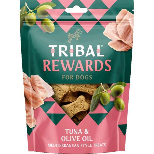 Pamlsky pro psy TRIBAL Rewards Snack Tuna & Olive Oil 125 g