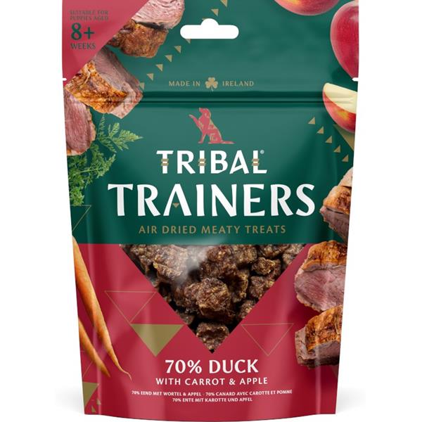 Pamlsky pro psy TRIBAL Trainers Snack Duck, Carrot & Apple 80 g