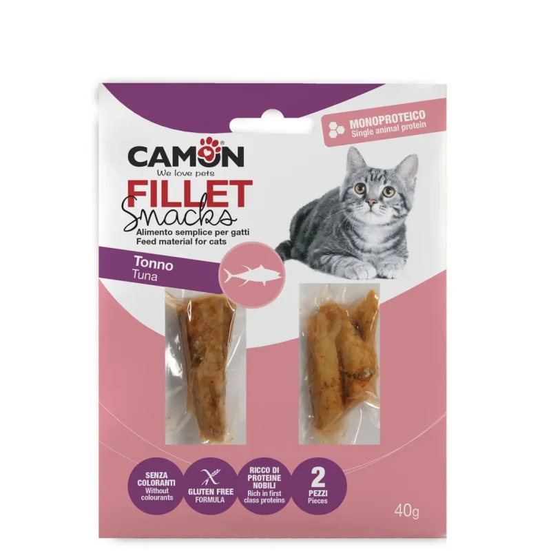 Pamlsky pro kočky TUŇÁKOVÉ FILETY 2 ks 40 g